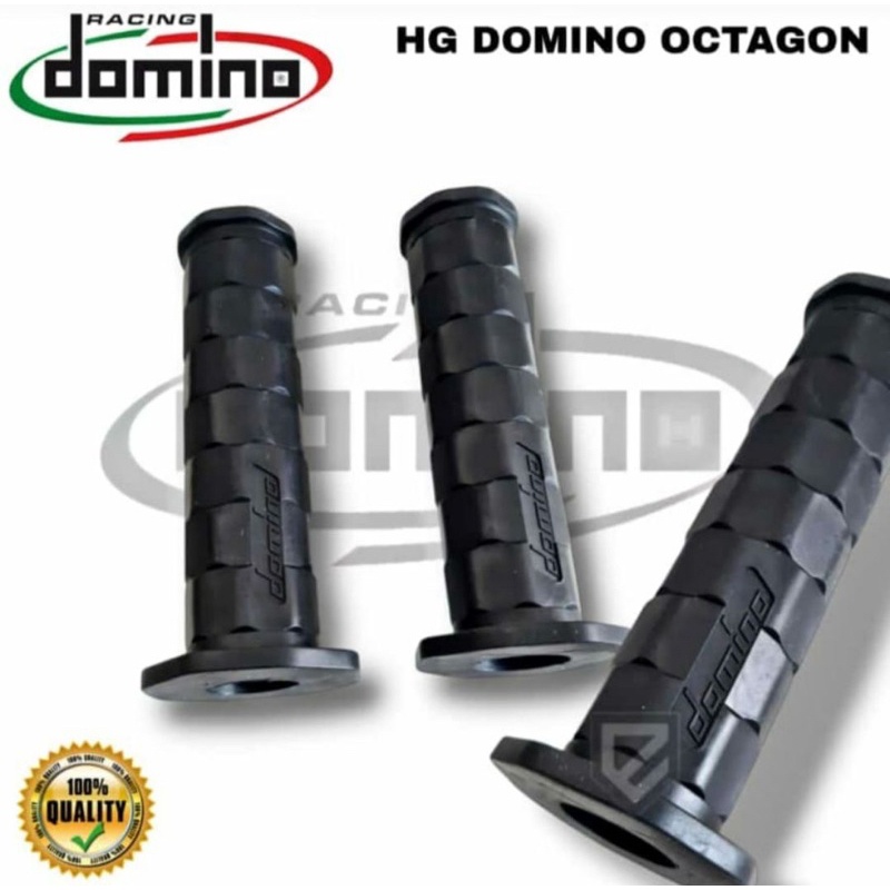 HITAM Handgrip Motorcycle Rubber Premium Handfat Domino Octagon Daytona