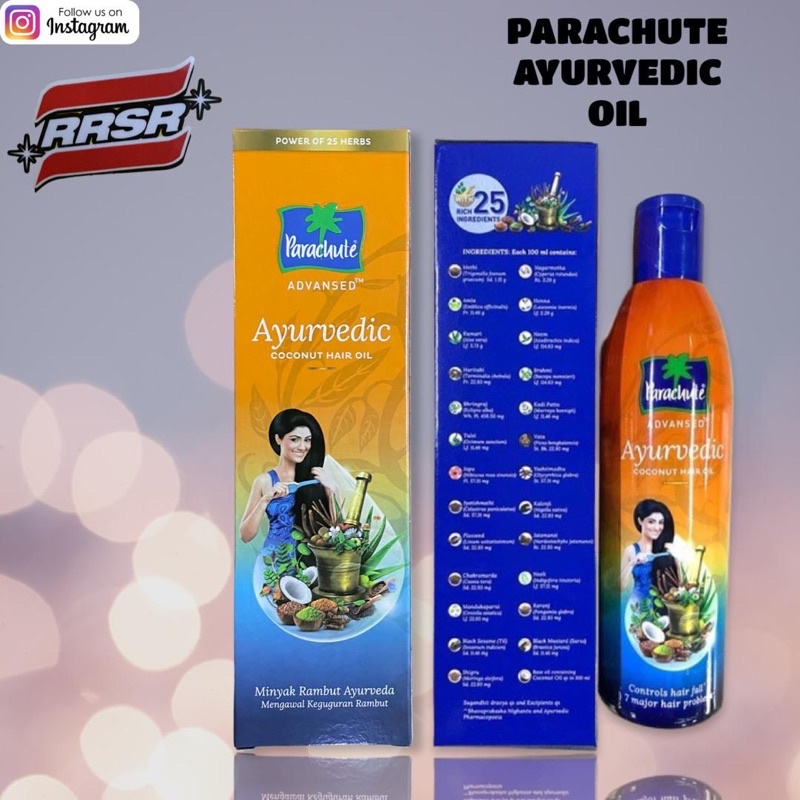 Parachute Advansed Ayurvedic Hair Oil Ml Shopee Malaysia