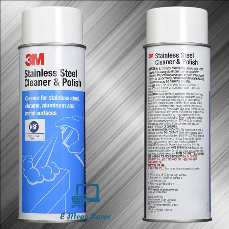 3M Stainless Steel Cleaner Polish 600g 21oz Shopee Malaysia