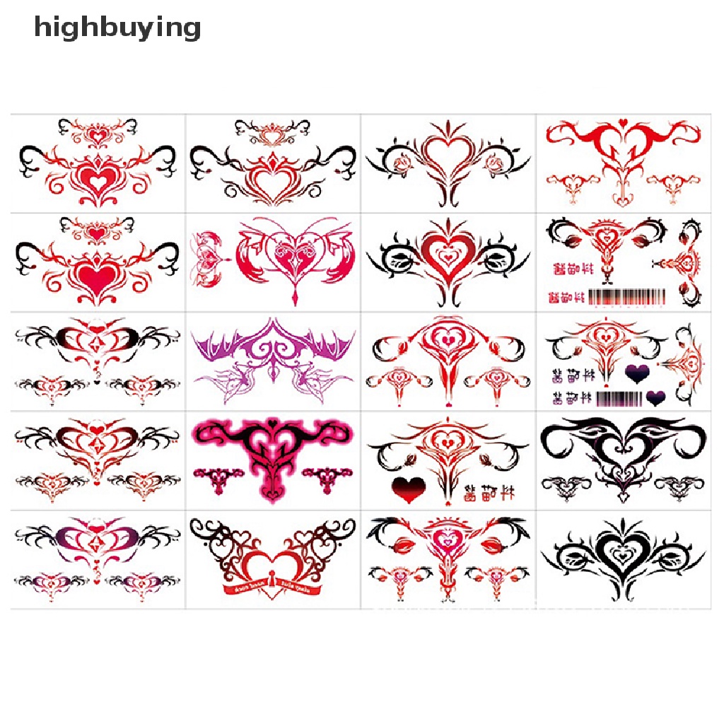 Hbmy Pcs Tatoo Sex Waterproof Temporary Tattoos Womb Fake Tattoos