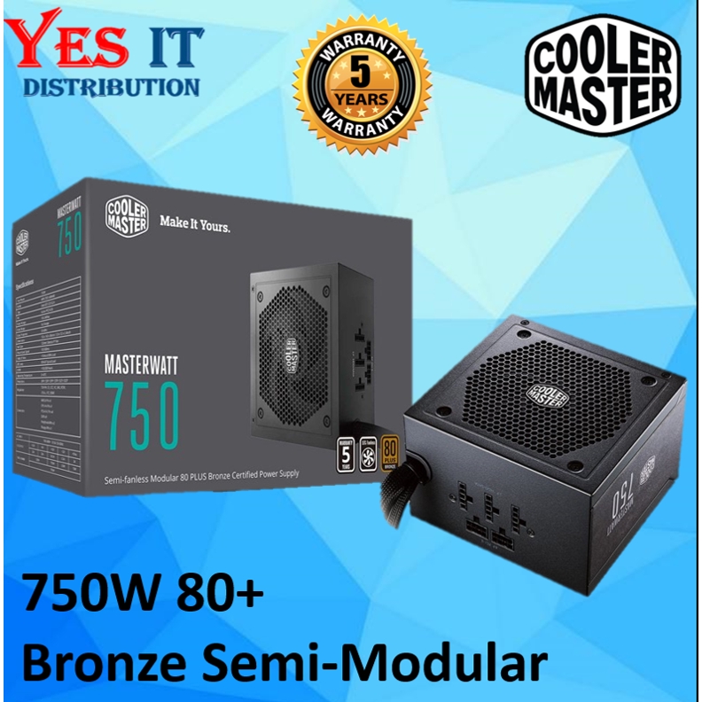 Cooler Master Masterwatt W Atx Plus Bronze Certified Semi