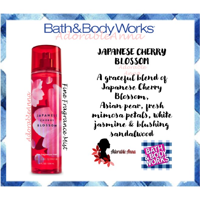 FREE GIFT Bath Body Works BBW FFM Body Mist Japanese Cherry