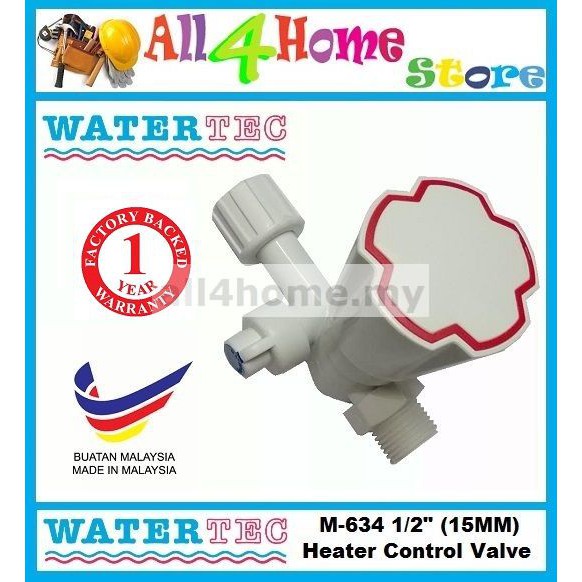 Watertec Mm Heater Stopcock Stop Valve Control Valve Monaco White