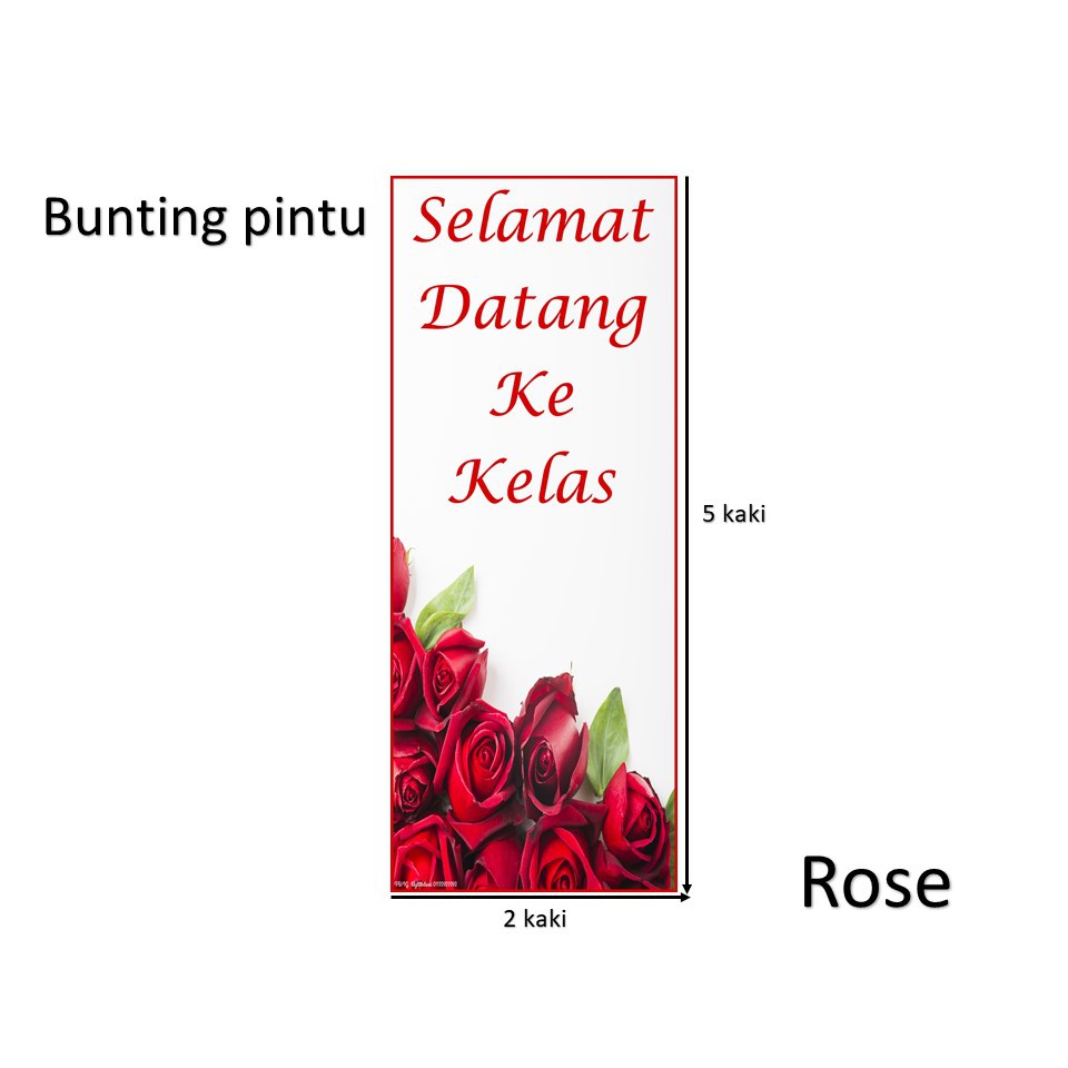 Banner Kelas Rose Set Keceriaan Kelas Pak Jadual Kelas Carta Kelas