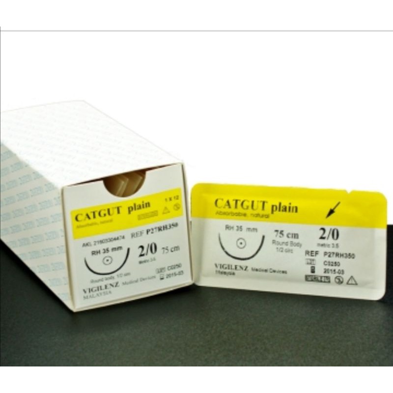 Vigilenz Catgut Plain Surgical Suture Absorbable Ocs Box Size