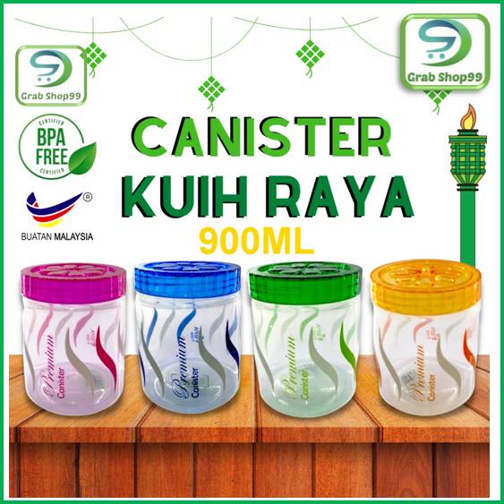 Bekas Kuih Raya Raya Cookies Jar Container Canister Jar