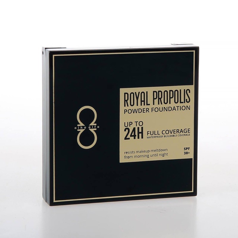 ORIGINAL HQ Code 20 ALHA ALFA ROYAL PROPOLIS POWDER FOUNDATION Compact