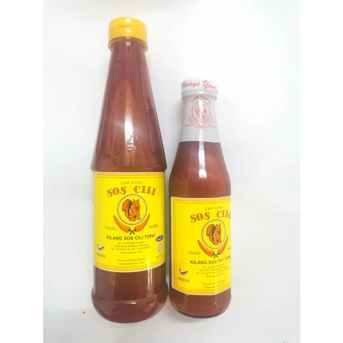 Sos Cili Chili Sauce Cap Tupai 340g 750g Shopee Malaysia