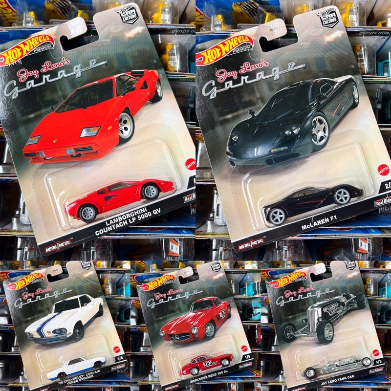Hot Wheels Jay Lenos Garage Lamborghini Countach Mclaren F Mers