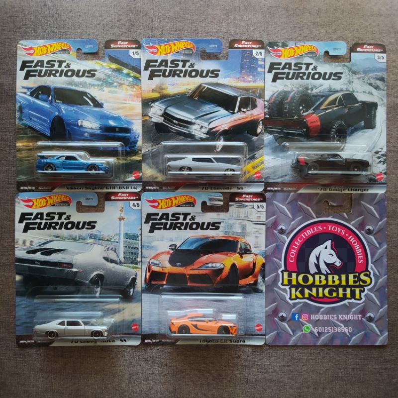 Set Hot Wheels Premium Fast Furious Fast Superstars Shopee Malaysia