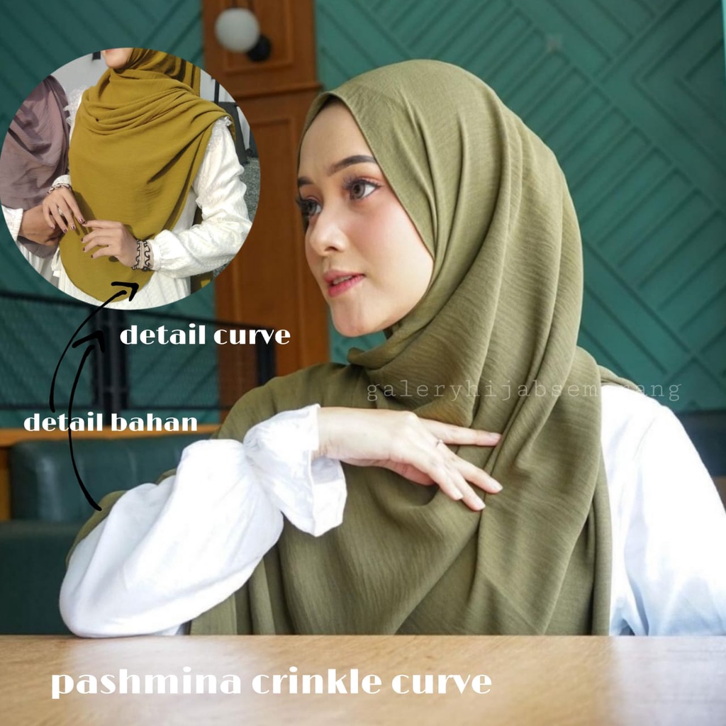 Raya Pashmina Crinkle Airflow Premium Pashmina Airflow Crinkle