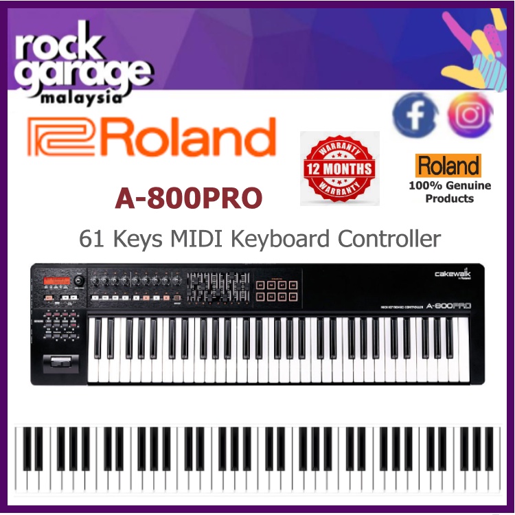 Roland A Pro Keys Midi Keyboard Controller With Usb Cable