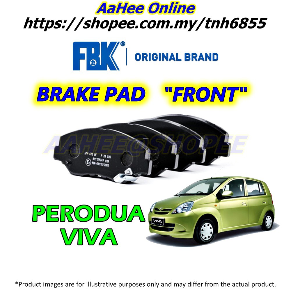 Perodua VIVA Front Brake Pad Depan FBK Original AF0811 Shopee Malaysia