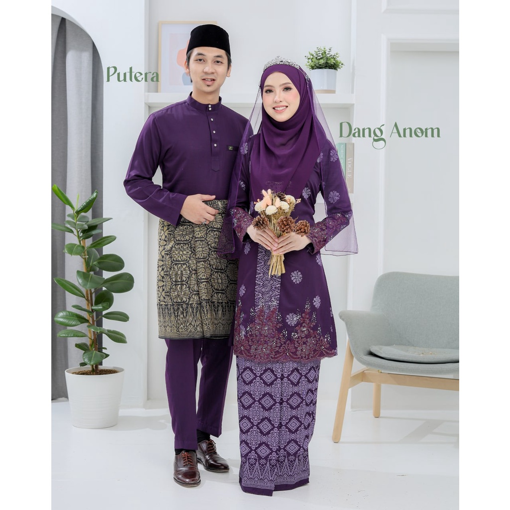 Bridal Set Baju Kebaya Dang Anom In Dark Purple