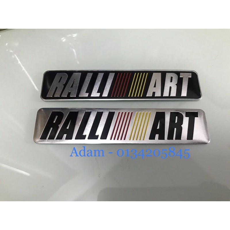 RALLIART Aluminuim Sticker For Proton Satria Wira Putra Arena