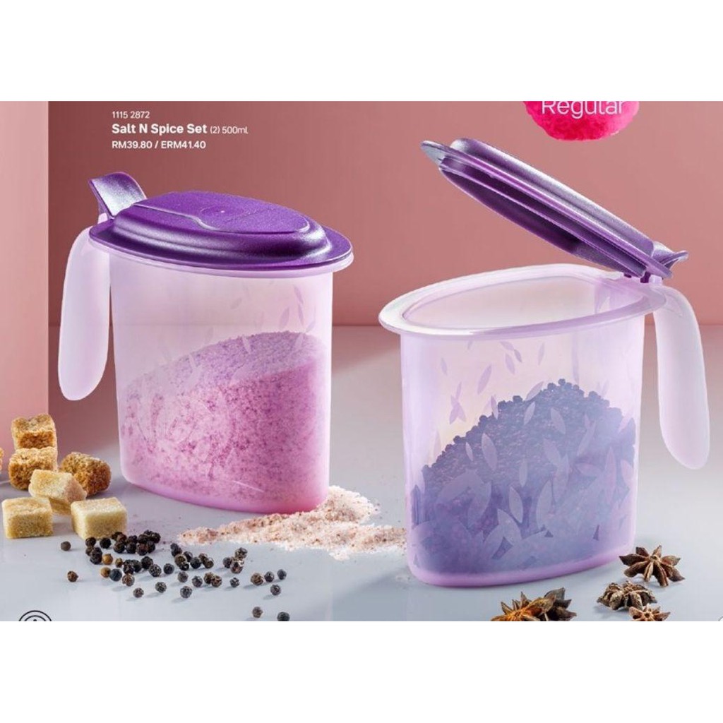 Bekas Garam Rempah Tupperware Salt N Spice Spice Jar Salt Container