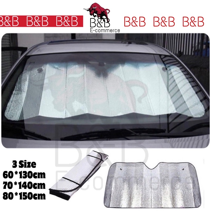 Cm Car Front Rear Windscreen Foldable Sunshade Windshield Sun