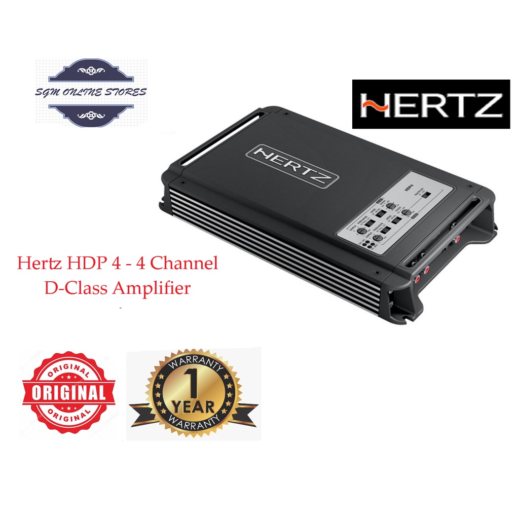 Hertz HDP 4 4 Channel 1000 Watts Max D Class Amplifier Shopee Malaysia