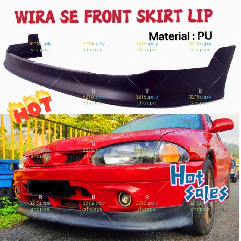 Mivec Wira Se Front Skirt PU2111 For Wira SE Bumper Fit SATRIA