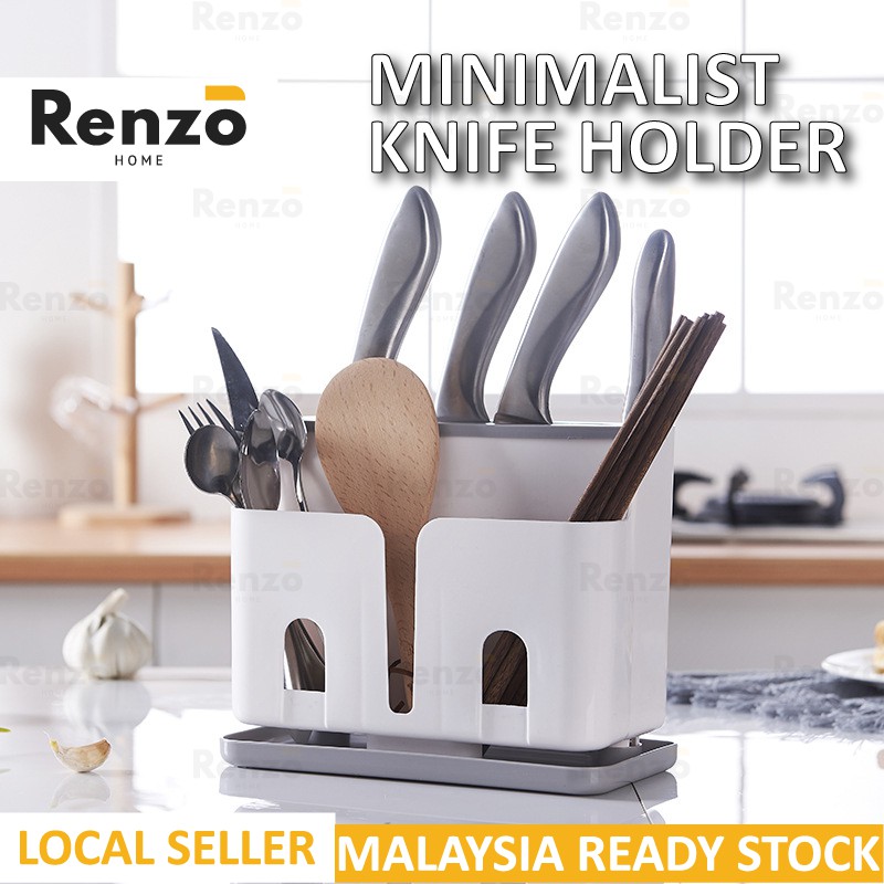 Knife Cutlery Holder Kitchen Tool Scissors Storage Dish Drain Chopstick