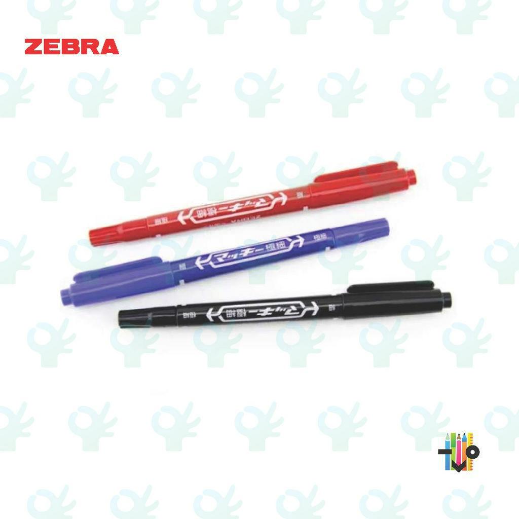 Zebra Permanent Markers Mckee Extra Fine Mm Double Ended