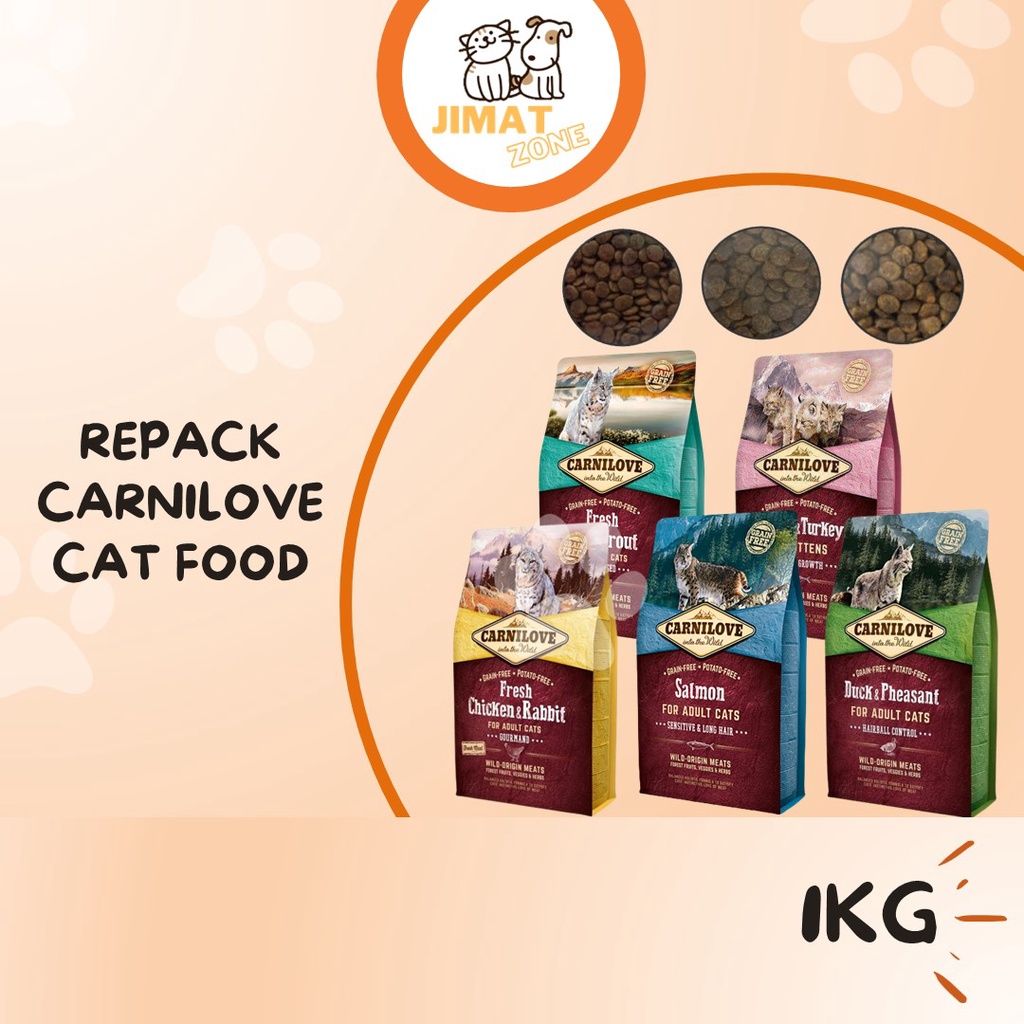 Repack Carnilove Cat Food Kg Salmon Turkey Carnilove Salmon