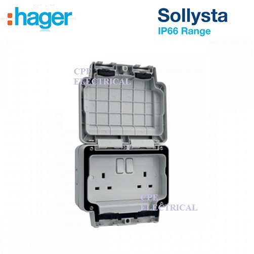 Hager Sollysta A Gang Double Pole Switched Ip Socket Shopee