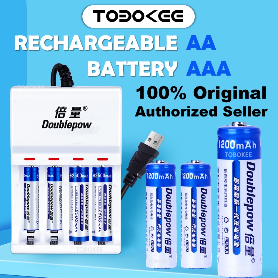 High Quality Rechargeable Battery Original Aa Aaa Battery Double