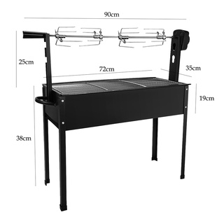 BBQ Grill Stand Roasted Stove Barbecue Automatic Rotating Chicken Lamb