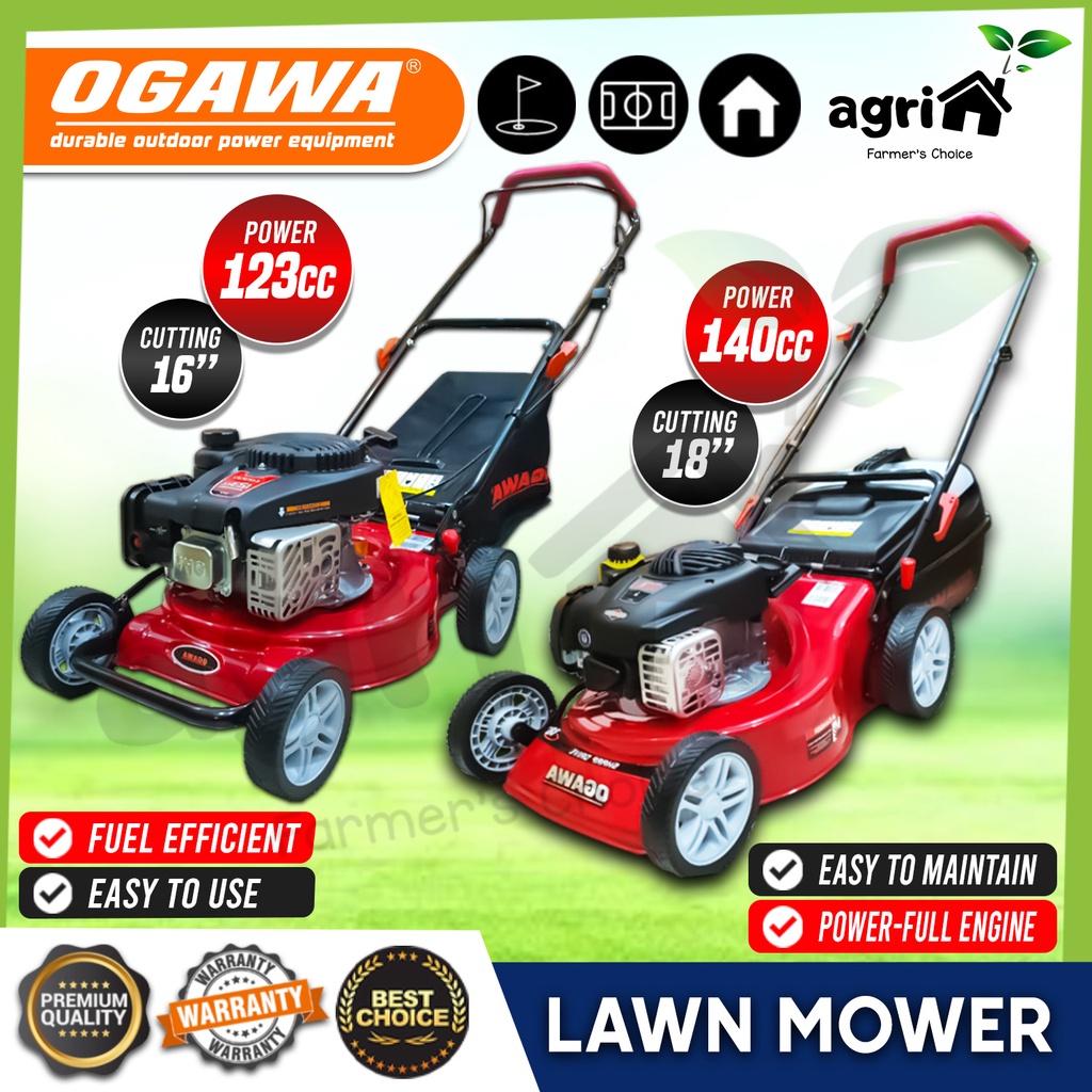 Ogawa Hand Push Lawn Mower Inch B S Petrol Engine Push Mower With