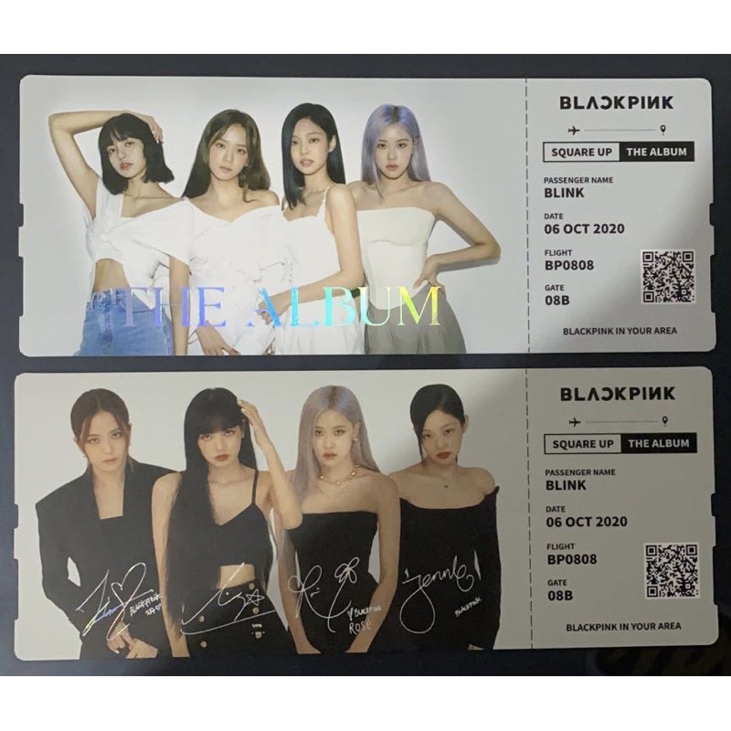 Blackpink Official The Album Preorder Benefit Ktown4u Air Ticket