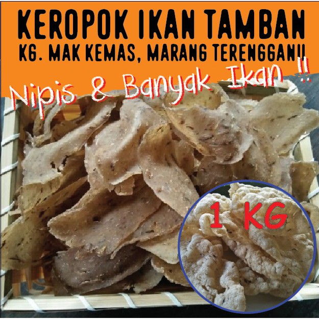 Kg Extra Ikan Keropok Ikan Tamban Fish Cracker Nipis Homemade