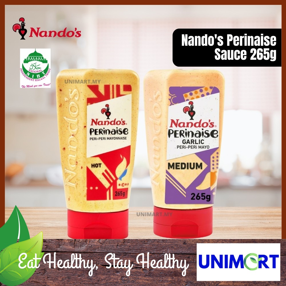 Nando S Perinaise Peri Peri Mayonnaise G Halal Garlic Hot Sos