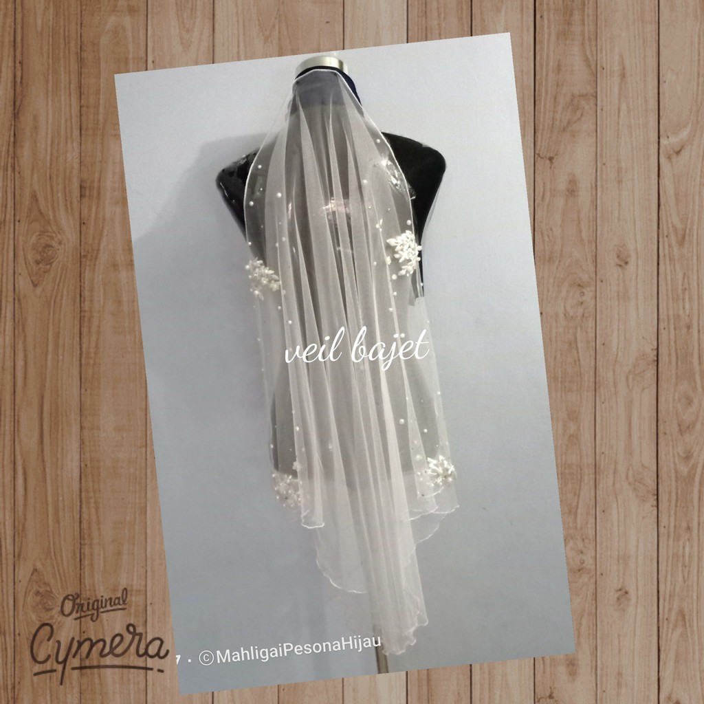 Veil Nikah Murah Veil Tunang Veil Pengantin Bead Shopee Malaysia