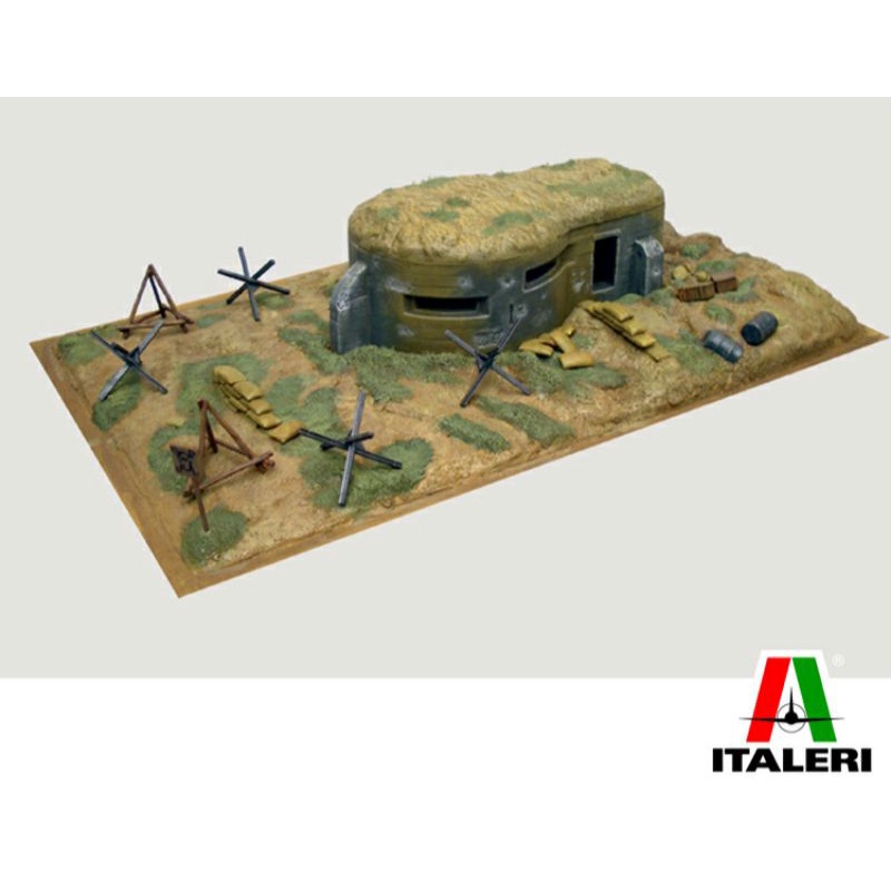 Bunker And Accessories For Diorama And Figure Display Brand Italeri 1