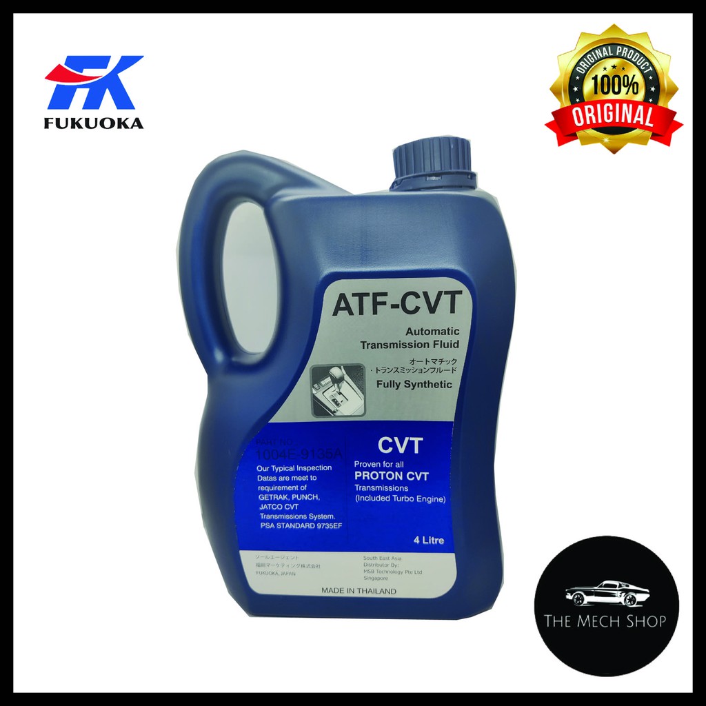 Fukuoka CVT Automatic Transmission Fluid ATF Proton 4Litres Made In