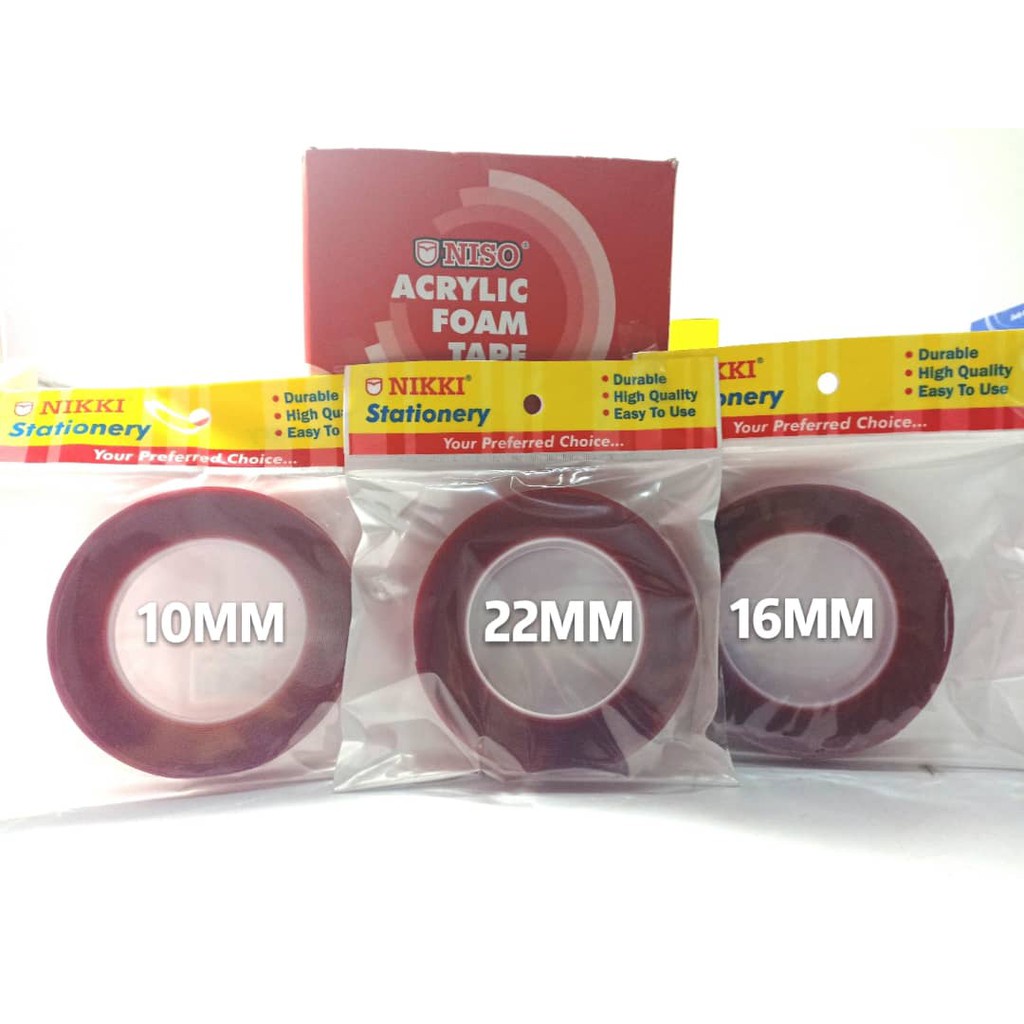 Niso High Quality Double Side Acrylic Foam Tape Meter Mm Mm