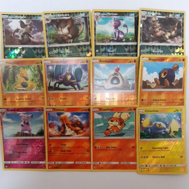 Pokemon Card Tcg Sun Moon Base Set Alolan Rattata Granbull