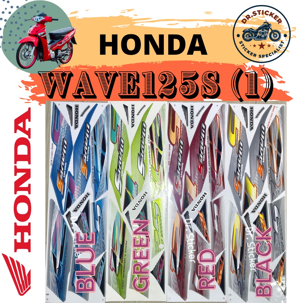 Honda Wave S St Model Stripe Stiker Sticker Wave S Waves Wave