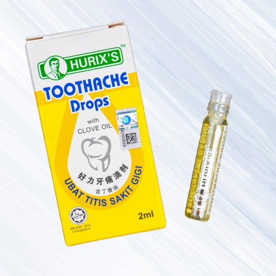 Hurix S Toothache Drops With Clove Oil Shopee Malaysia