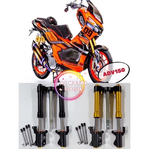 CNC UPSIDE DOWN FRONT FORK SET WITH STEERING T HONDA ADV150 ADV LAY