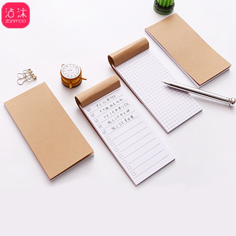 Pocket Kraft Paper Memo Pad Notepad Stationery Scrapbooking Memo Notes