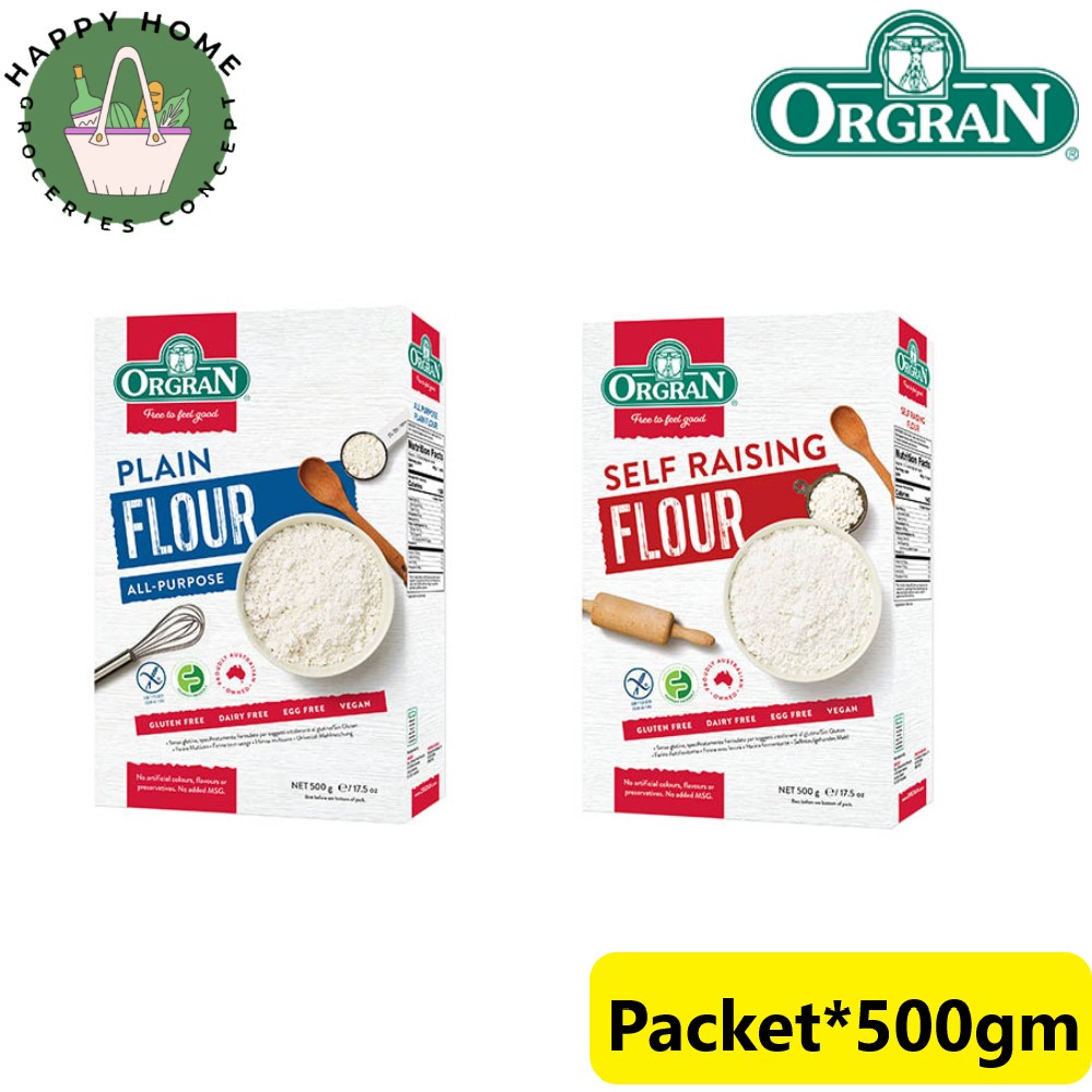 Orgran Baking Flour Self Raising Flour All Purpose Flour Packet