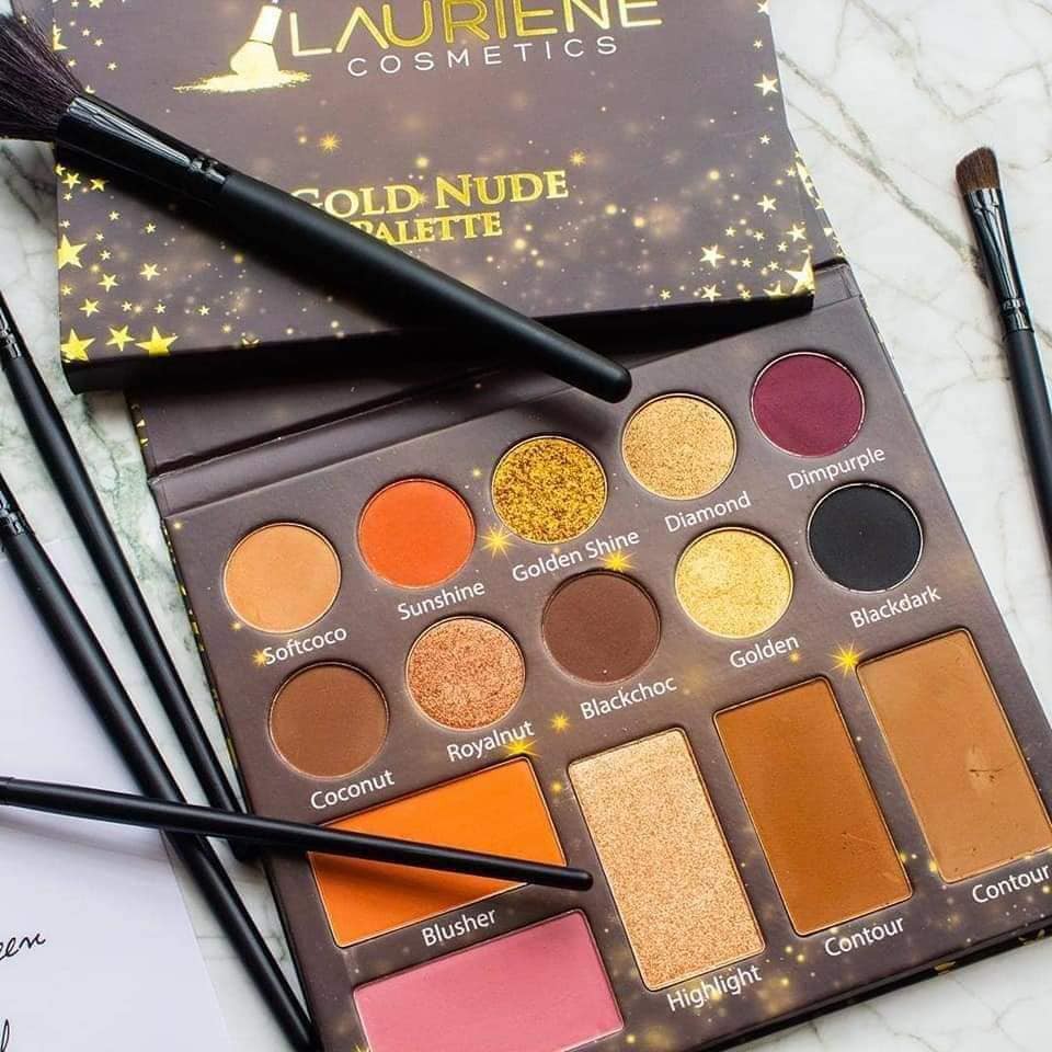 LAURINE GOLD NUDE PALLETE EYESHADOW Shopee Malaysia