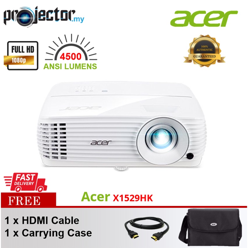 Acer X1529HK Full HD 1080p 4500 Lumens DLP Projector Office Education