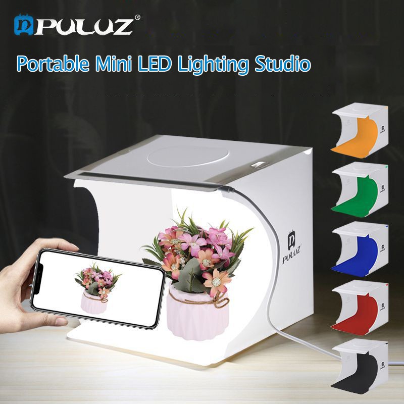 Ready Stock Puluz Cm Photo Studio Box Led Light Portable Colors