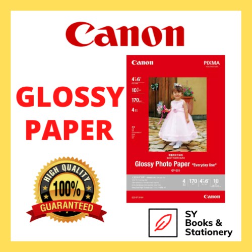 Canon Gp R Size X Glossy Photo Paper Sheets Shopee Malaysia