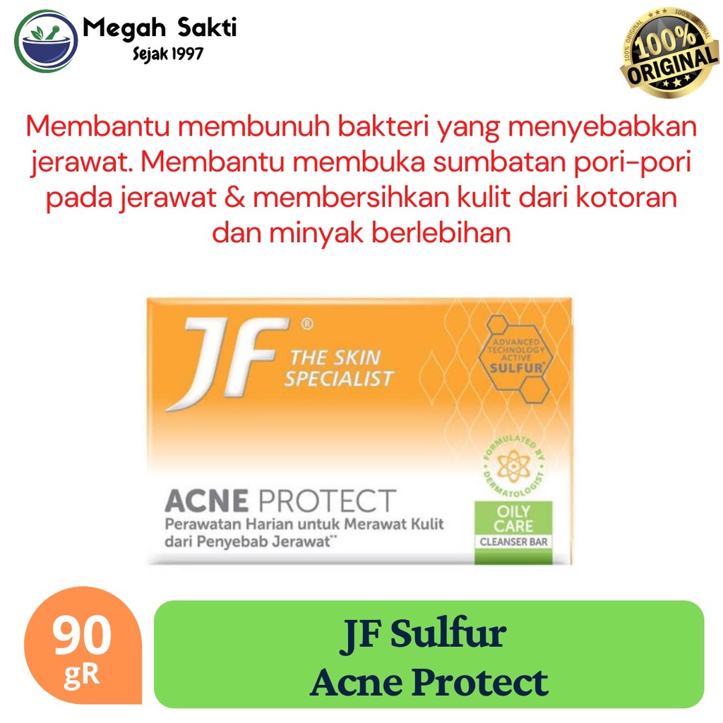 Jf Sulfur Acne Protect Oily Care Cleanser Bar Acne Skin Soap Bar