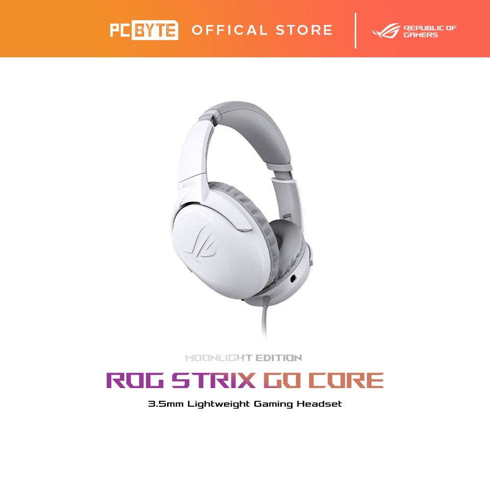 Asus ROG Strix Go Core Moonlight White Gaming Headset Shopee Malaysia