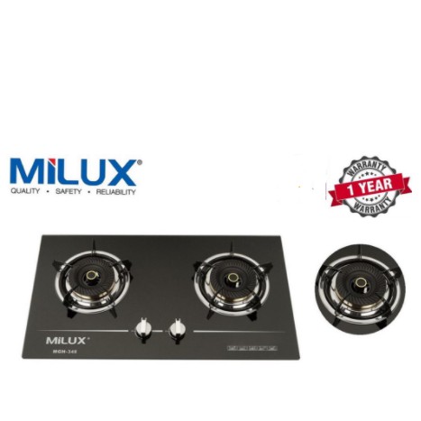 AUTHORISED DEALER MILUX MGH 348 TEMPERED GLASS BUILT IN HOB GAS